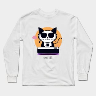 DJ Cat Long Sleeve T-Shirt